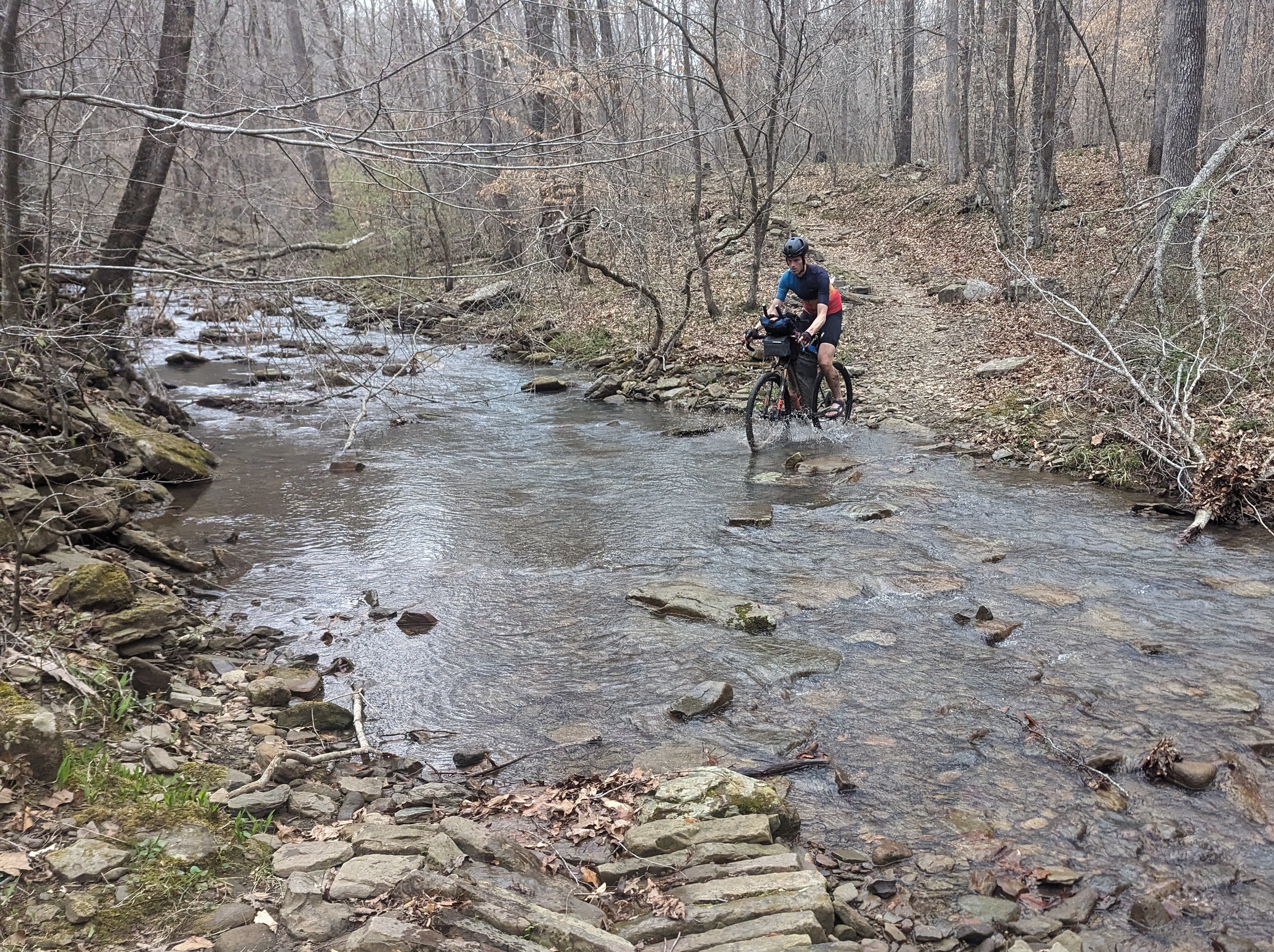 Riding across