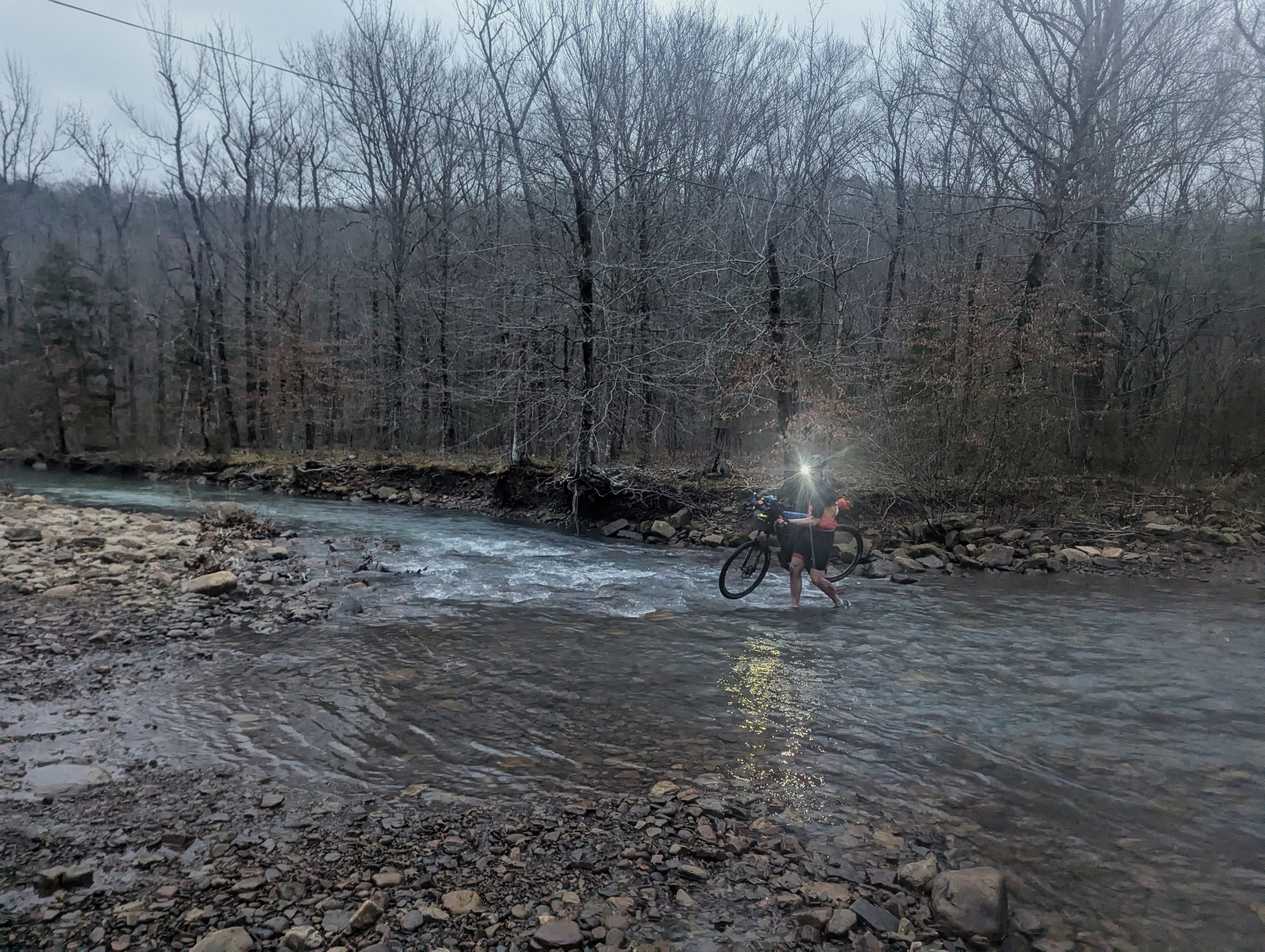 Early morning creek crossing